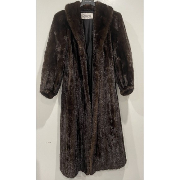 Womens Turansky Furs West Hartford‎ Full Length Mink Coat Size 14 16 XL - Picture 1 of 13